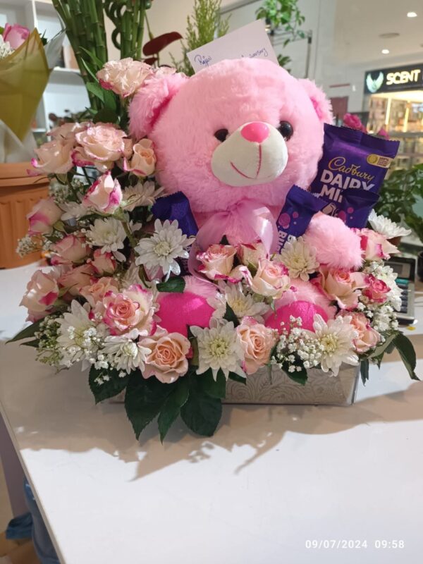 BABY ROSE (PINK ) TOY &CHOCOLATE - Image 3