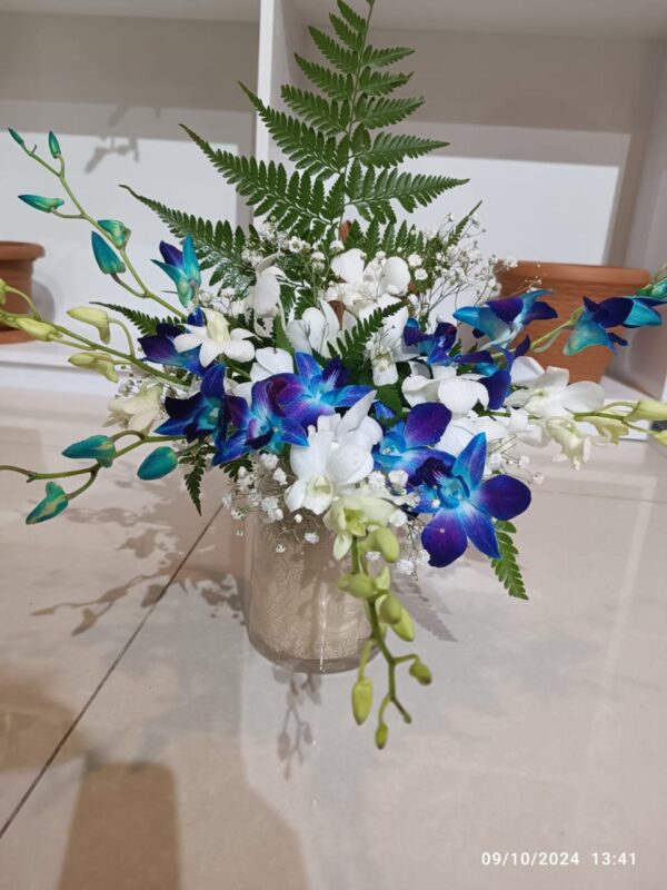 10flowers orchid blue &glass - Image 3