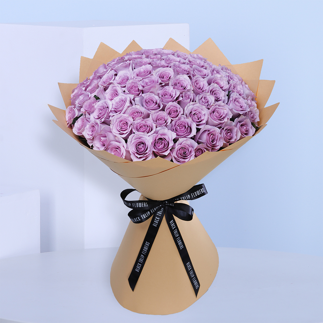 Purple Rose Bouquet